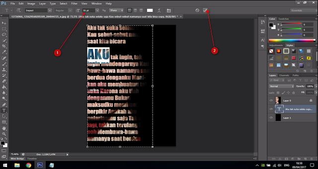 Cara Membuat Text Portrait Pada Wajah (Typography) 13