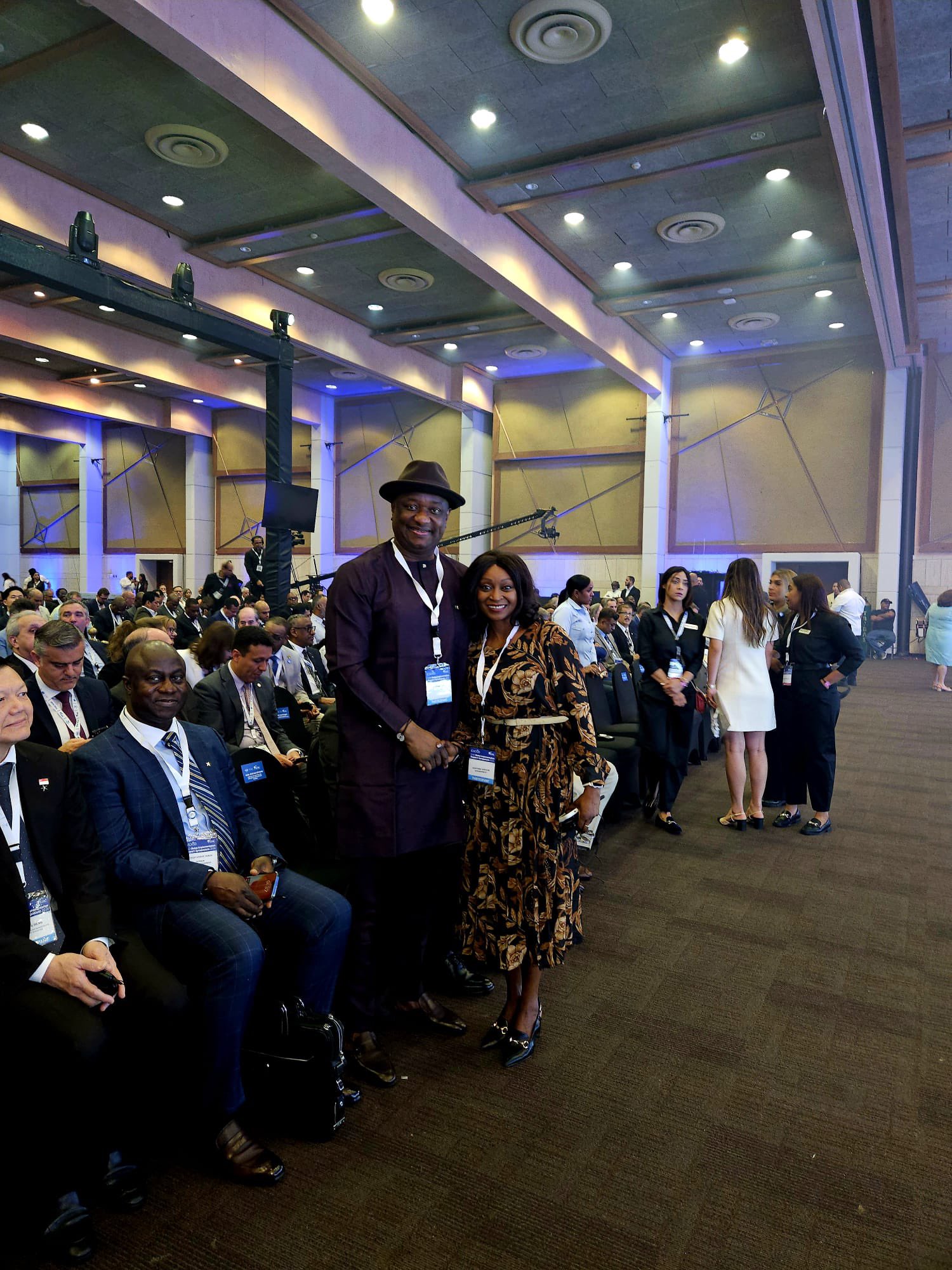 Nigeria's Minister of Aviation and Aerospace Development, Festus Keyamo, SAN, at the Global Symposium of the International Civil Aviation Organisation (ICAO) in Punta Cana, Dominican Republic