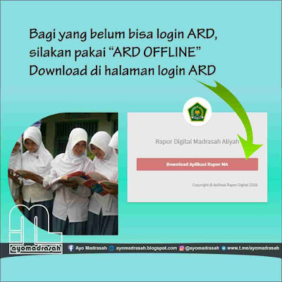  di sarankan untuk menggunakan ARD Madrasah versi offline Download ARD Madrasah Versi Offline [Link Alternatif]