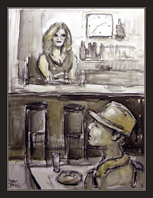 MILI-CAMPAMENTOS-OBEJO-CORDOBA-CANTINAS-COMER-CAMARERAS-MUJERES-SOLDADOS-ILUSTRACIONES-PINTURAS-PINTOR-ERNEST DESCALS-