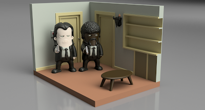 Pulp Fiction Apartment Diorama - For Wekster Mini's -  Photo 1