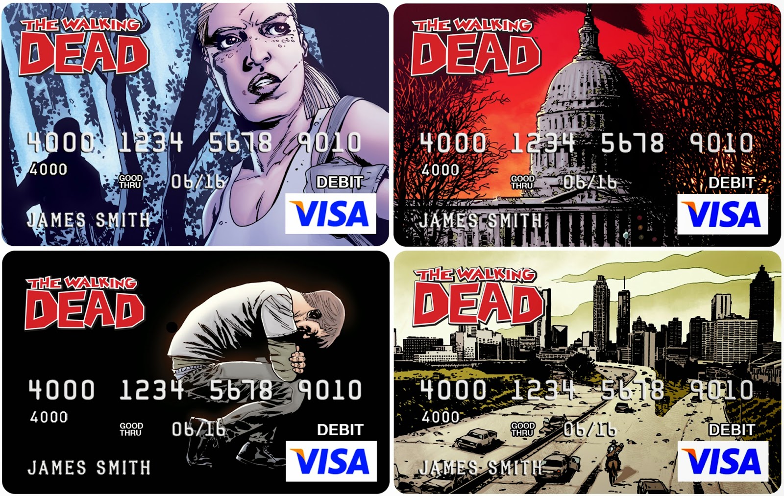 The Walking Dead Themed VISA Debit Cards from Cards.com