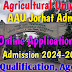 AAU Jorhat, Assam Agricultural University Admission 2024 - Apply Online For UG & PG Courses