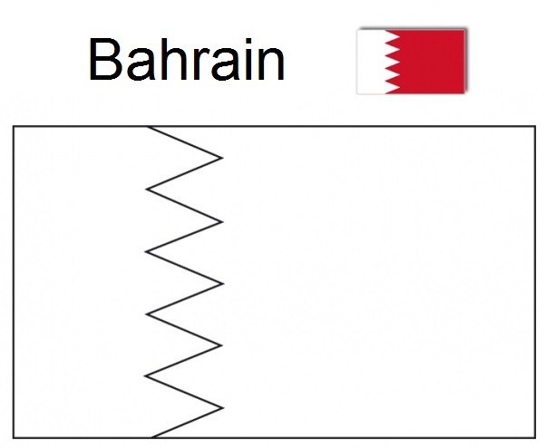 Download The Geography Blog: Bahrain flag coloring picture