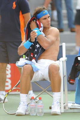 Rafael Nadal Sexy Shirtless Photos @ U.S. Open