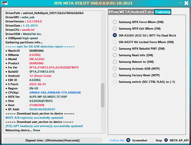 (New) MTK META Utility V60 MTK AUTH Bypass Tool Update