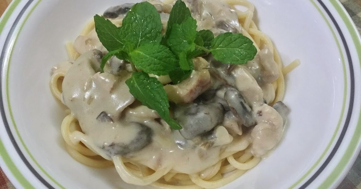 ZULFAZA LOVES COOKING: Creamy Chicken and Mushroom pasta