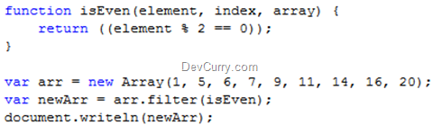 javascript filter array