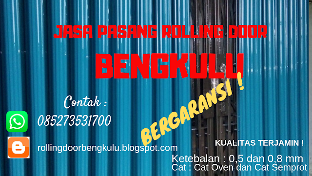 Jasa Pemasangan Rolling Door Wilayah Bengkulu