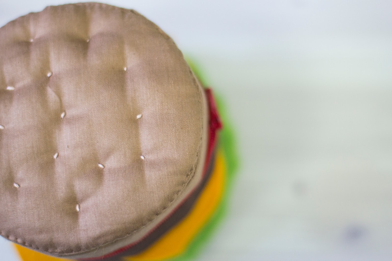 Burger Zipped Pouch DIY Tutorial