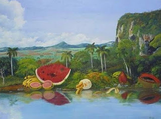 Paisajes Frutas Surrealistas Pinturas