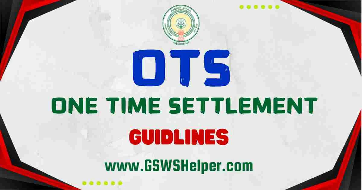 One Time Settlement OTS Scheme Latest Updates