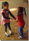 little girls dancing