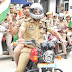 गाज़ीपुर पुलिस ने निकाली तिरंगा यात्रा, वर्दीधारियों ने लगाए भारत माता की जय के नारे