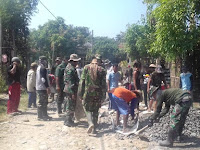 Pra TMMD Kodim 0712/Tegal, lakukan giat Fisik Makadam Jalan