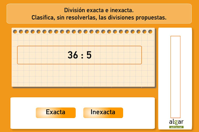 División exacta e inexacta