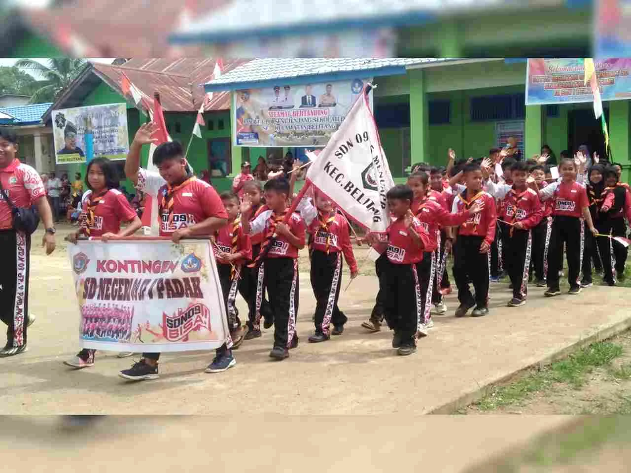 Tiga Tarian Etnis Dibawakan Siswa SD Turut Memeriahkan Porseni Tahun 2023