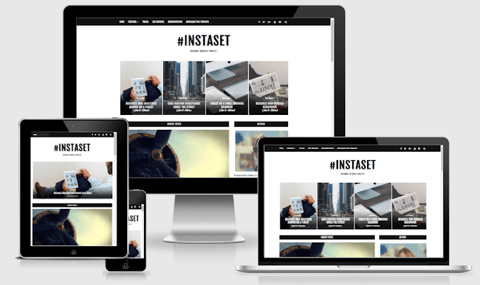 Instaset - Responsive Personal Blog Blogger Template