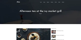 Alex Blogger template 2018