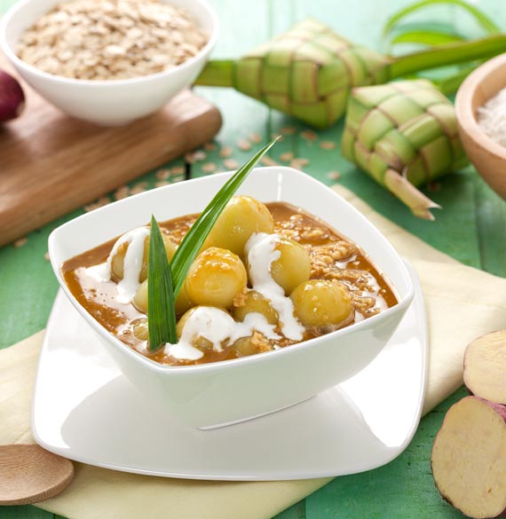 RESEP BIJI SALAK BUBUR QUAKER OATS SAYANGI JANTUNGMU 