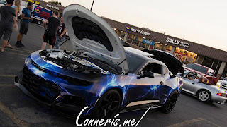 Blue Lightning Custom Chevrolet Camaro ZL1 Front Angle