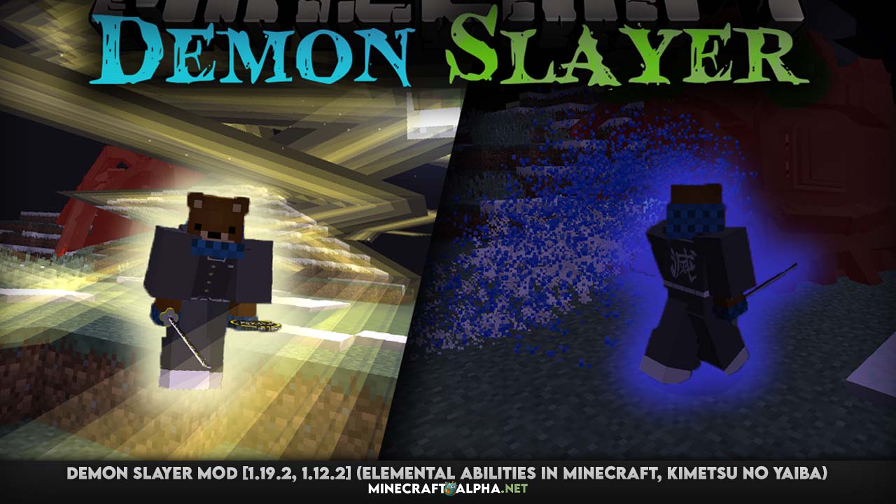 Demon Slayer Mod [1.19.2, 1.12.2] (Elemental Abilities in Minecraft, Kimetsu no Yaiba)