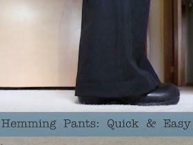 Hem pants tutorial quick and easy method