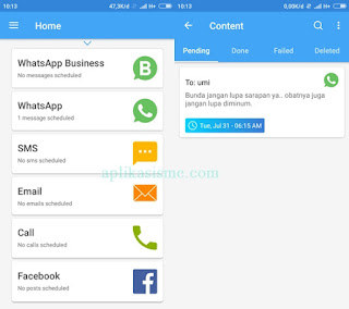 Pesan otomatis WA, pesan terjadwal wa