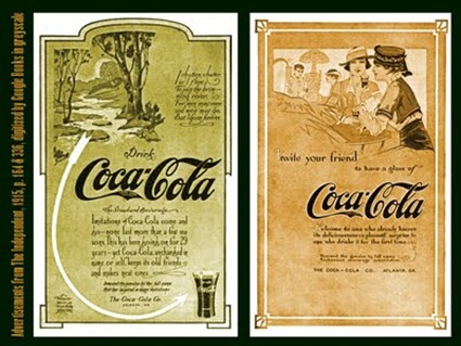 1915 Coke ads