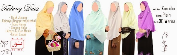 fesyen tudung labuh terkini muslimah moden