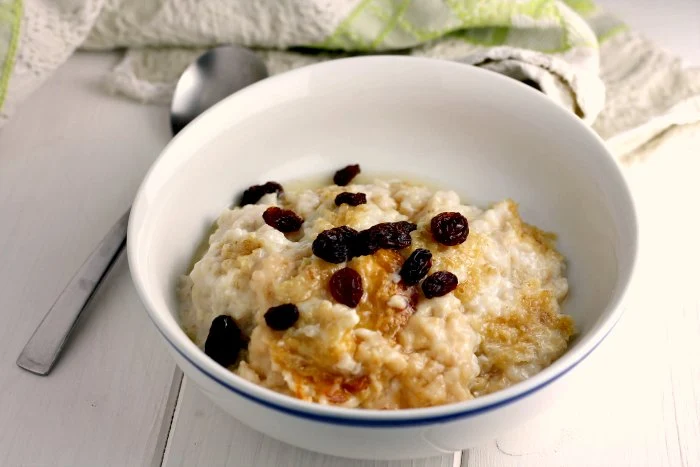 Creamy Slow Cooker Porridge in a bowl.