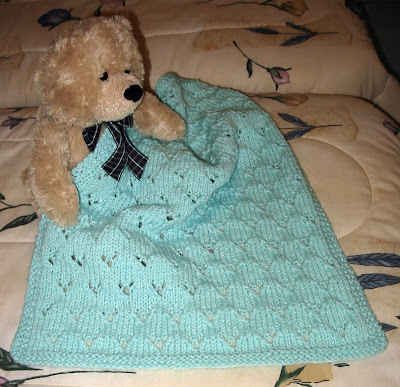 Baby Blankets Knit Free Patterns on Free Knitting Pattern   Logan S Half Blanket From The Baby Blankets