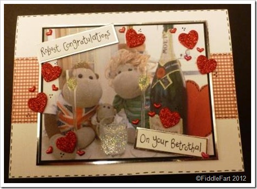 Monkey Engagement Card