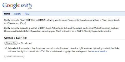 Google’s Swiffy Tool Converts Flash To iOS Friendly HTML5