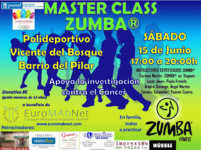 ZUMBA Segovia  evento solidario Master class EuroMAbnet