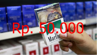 harga rokok naik 50 ribu meme