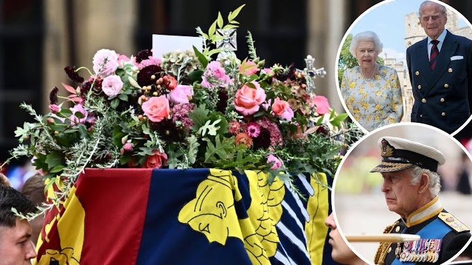Royal Gesture: Flowers Adorning Prince Philip's Coffin