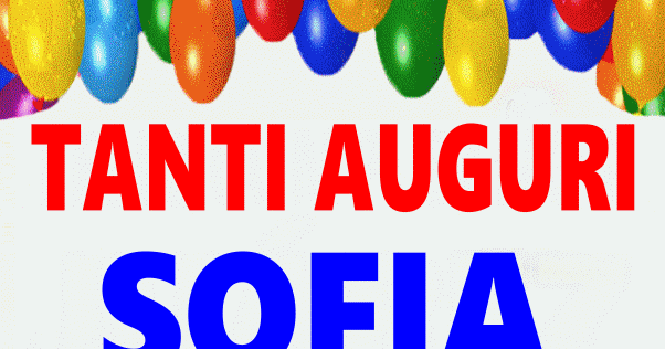 Tanti Auguri Sofia Immagine Gif