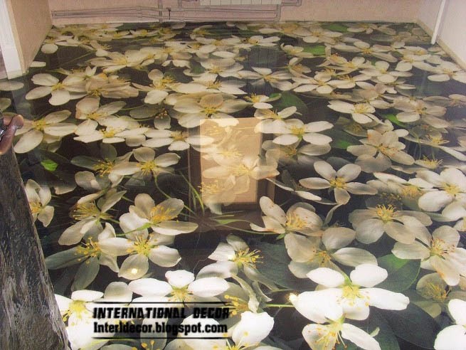 3d floor, 3d floor murals, bedroom flooring