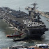 JAPÃO E EUA INICIAM MANOBRAS NO PACÍFICO ANTES DE SE DIRIGIR PARA COREIA. DESTRÓIERES JAPONESES 'ASHIGARA' E 'SAMIDARE' SE UNEM À FROTA DO PORTA-AVIÕES DE PROPULSÃO NUCLEAR AMERICANO 'USS CARL VINSON'.