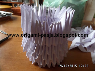 Kot - origami modułowe ( kurs,schemat, diagram ) .