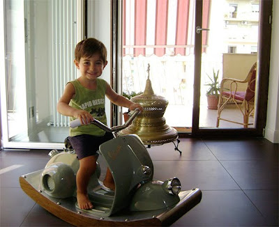 Vespa Rocking Horse @ sweetassugarman.blogspot.com