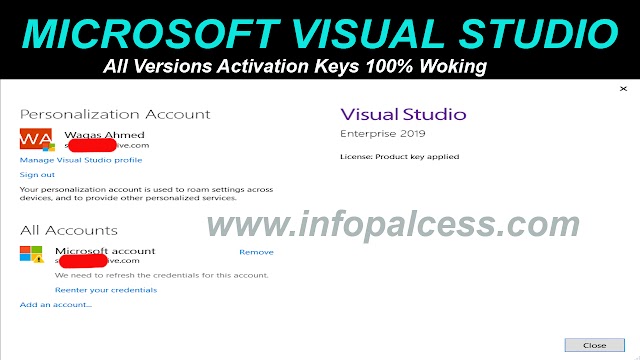 Microsoft Visual Studio All Version Activation Keys 100% Working 