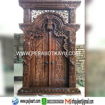  Gambar  Pintu  Gebyok  Model Terbaru  Pintu  Ukir Motif 