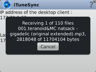 iTunes Sync v1.0.2 BlackBerry