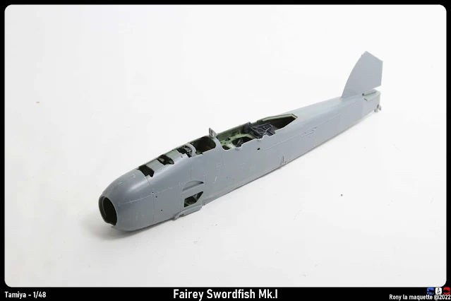 Fuselage du Swordfish de Tamiya au 1/48.