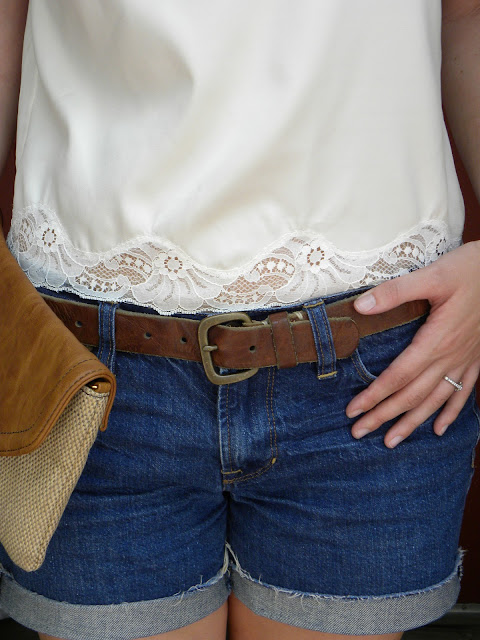 thrifted lace blouse