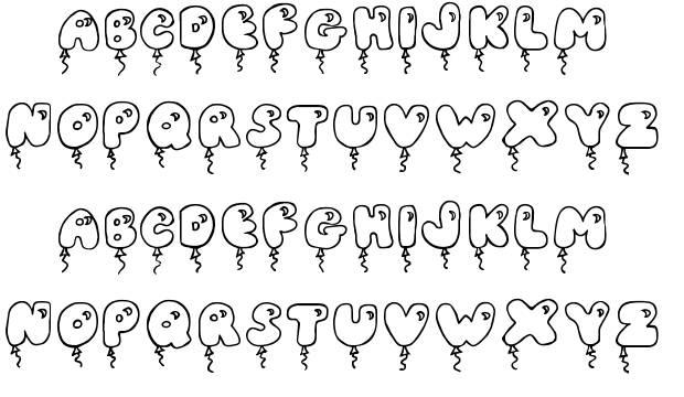 Balloon Font8