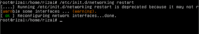 Restart networking