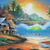 Acrylic Painting Beach Scene Wallpaper Download (800 x 533 )